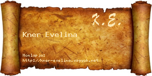 Kner Evelina névjegykártya